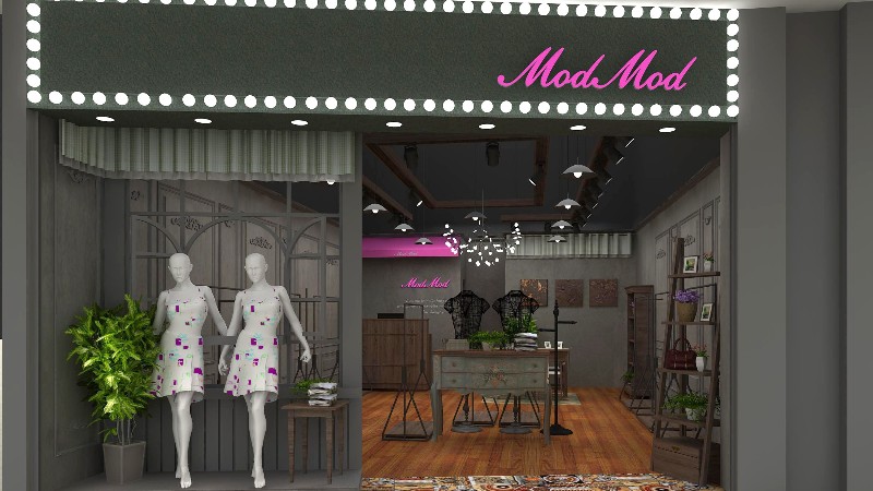 MODMOD（灰姑娘的魔咒）长沙品牌连锁店商业空间装修