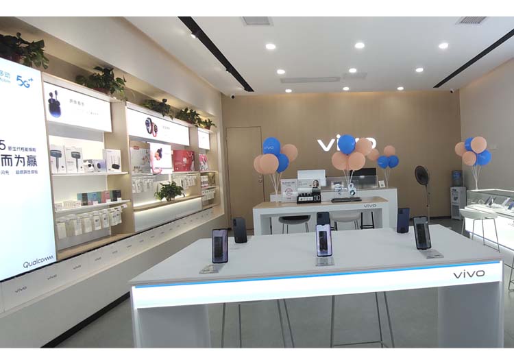 永兴大桥VIVO手机店郴州专卖店商业空间装修-博商公装案例