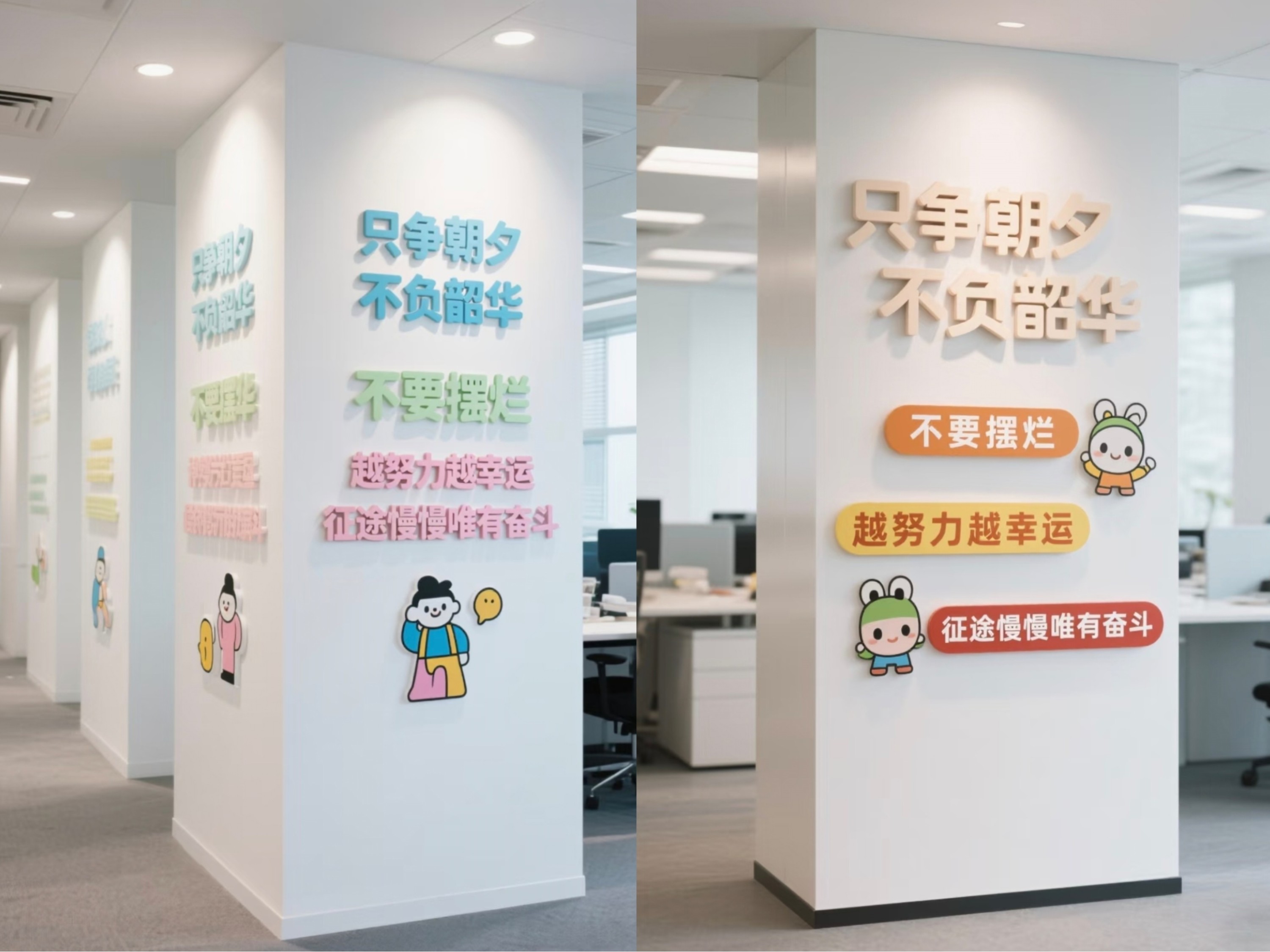 办公室装修承重柱别再当“空中刺客”！这样装，秒变文化C位+空间亮点