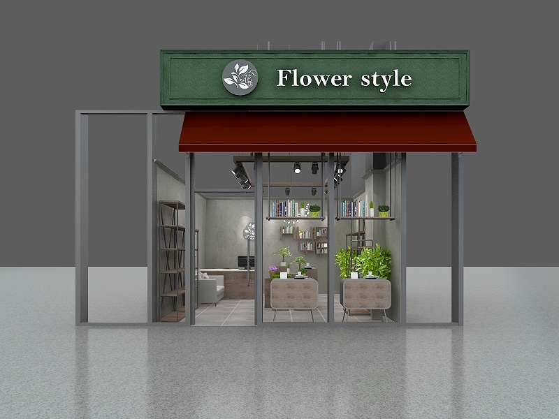 花也-绿地中心店长沙开福区商业店铺装修效果-博商公装案例